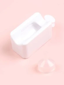 FULL BEAUTY 4pcs Nail Art Glitter Storage Box,Nail Supplies,Nail Tools,Nail Art Tools,Back To School,Nails,Nail Tools For Press On Nails - White - View 4