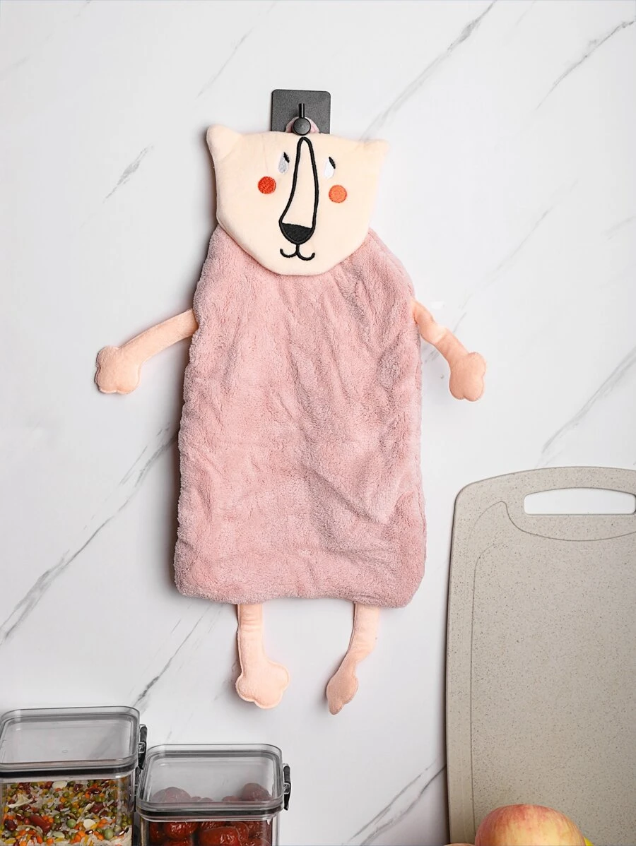 1pc Bear Design Washcloth - Multicolor - View 1