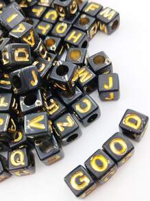 100 chiếc kim loại Thư Chi tiết Hạt tự làm - Nhiều màu - Xem 2