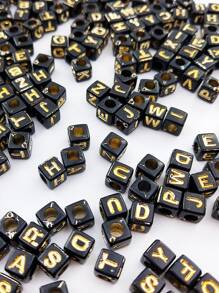 100 chiếc kim loại Thư Chi tiết Hạt tự làm - Nhiều màu - Xem 3