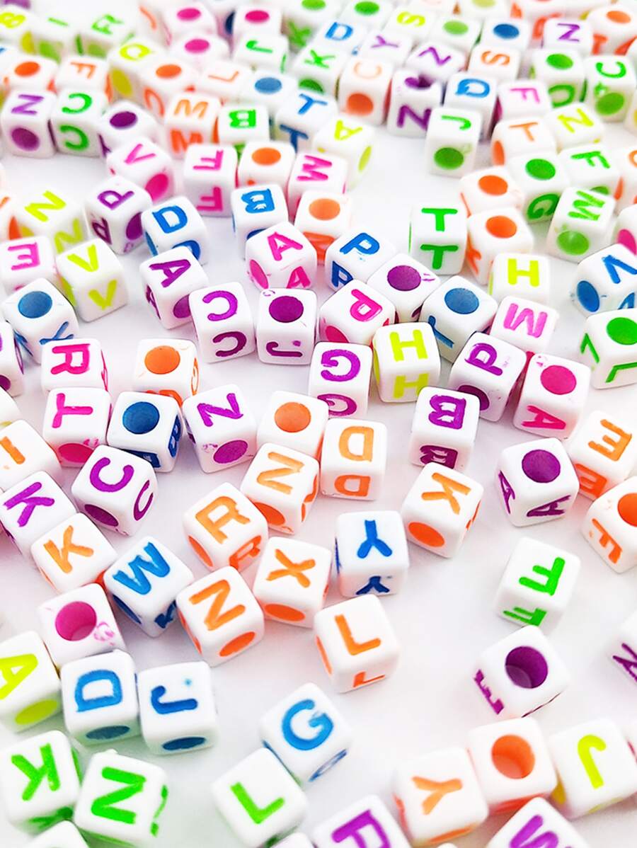 100入組字母細節DIY釘珠 - 彩色 - 查看 1