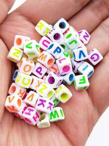 100入組字母細節DIY釘珠 - 彩色 - 查看 2