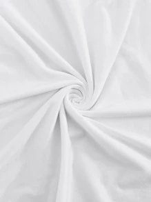 1 pieza Funda elástica para taburete de bar de respaldo bajo, cubierta resistente al polvo y la suciedad para decoración del hogar y dormitorio - Blanco - Ver 3