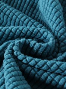 1pc Plaid Pattern Stretchy Sofa Seat Cover - Blue - View 3