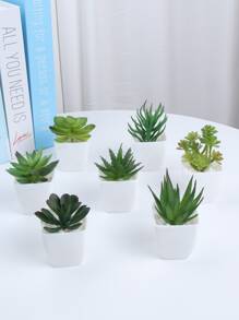 1 cây cảnh mọng nước phong cách ngẫu nhiên, đồ trang trí Giáng sinh, quà tặng Giáng sinh, đồ trang trí nhà cửa, đồ trang trí Halloween, đồ trang trí Giáng sinh, đồ trang trí nhà bếp - Nhiều màu - Xem 4