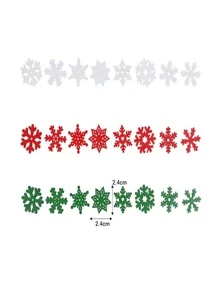 50pcs Snowflake Shaped Throwing Decoration - Multicolor - View 3
