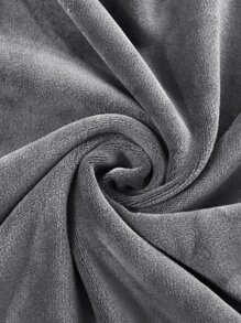 1入組素色有彈性沙發套 - 灰色 - 查看 2