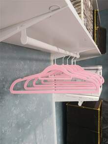 5pcs Plain Clothes Hanger - Pink - View 2