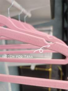 5pcs Plain Clothes Hanger - Pink - View 4