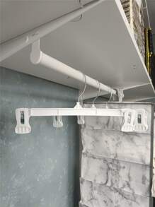 3pcs Plain Pants Hanger - White - View 2