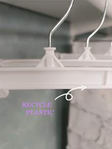 3pcs Plain Pants Hanger - White - View 4