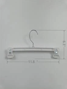 3pcs Plain Pants Hanger - White - View 5