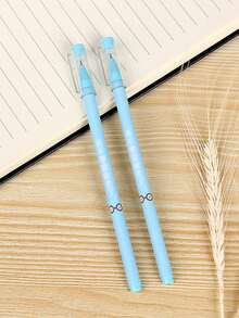 4pcs Chinese Character Pattern Random Gel Pen - Multicolor - View 4
