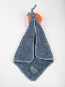 1pc Carrot Decor Washcloth - Multicolor - View 2