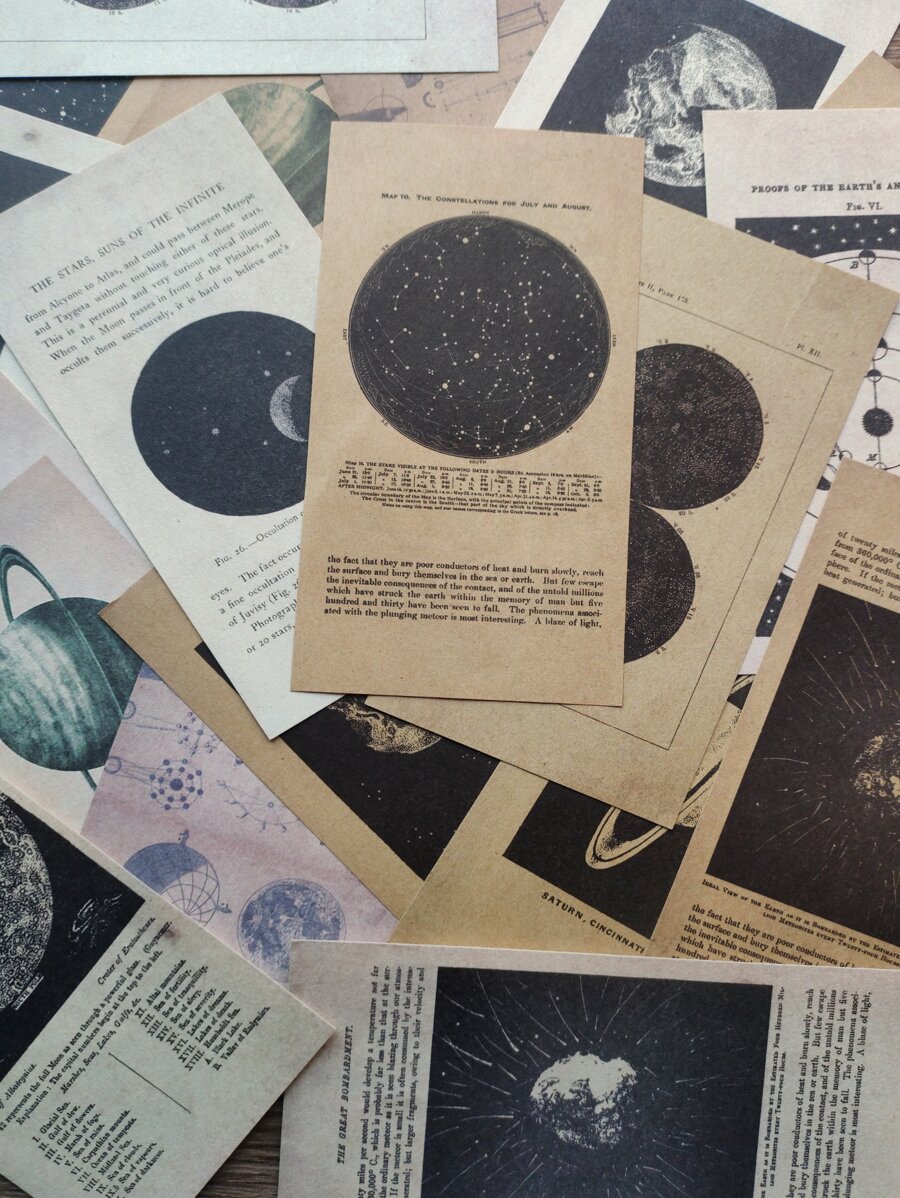 60 cái Giấy Thủ Công Trang Trí Mô Hình Hành Tinh - Nhiều màu - Xem 1