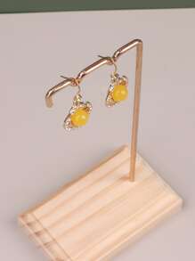 1pc Iron Earring Storage Rack - Gold - View 6