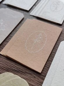 30 件/盒复古压花吊牌装饰便条纸文具用品 - 彩色 - 查看 4