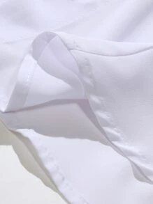 Manfinity Men Contrast Trim Shirt - White - View 7