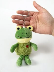 Cartoon Frog Charm Keychain - Multicolor - View 3