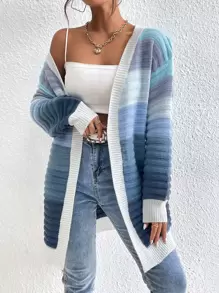 SHEIN Frenchy Nữ Cardigans Khối Màu Giải trí - Nhiều màu - Xem 1