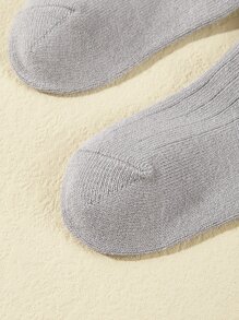 5pairs Baby Bowknot Decor Socks - Multicolor - View 8