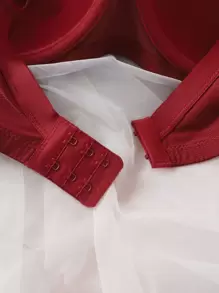 Plus Bow Detail Push Up Bra