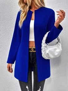 EMERY ROSE 素色開門襟外套