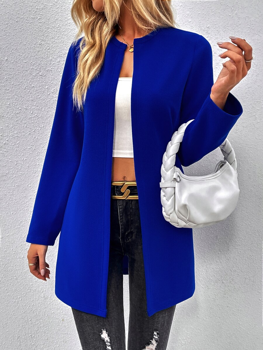 EMERY ROSE 素色開門襟外套