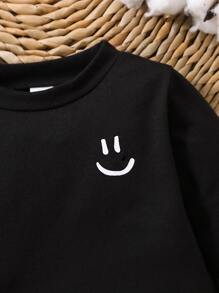 Baby Boy Expression Print Tee - Black - View 4