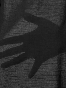 Manfinity Mode Áo sơ mi Nam Nút phía trước màu trơn Giải trí - màu đen - Xem 5