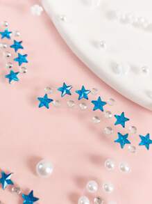 1張水鑽面部紋身貼紙