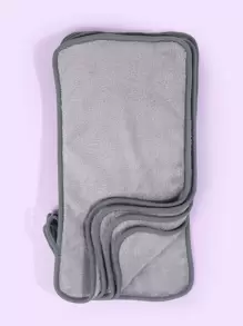 MAANGE 5pcs Makeup Remover Puff(20-40cm),Soft And Skin Friendly Face Towel,Cleaning Tools Easy Carrying For Travel - Grey - View 1