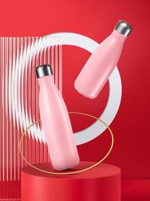 SHEIN Basic living 1pc Stainless Steel Insulated Bottle - Pink - View 1