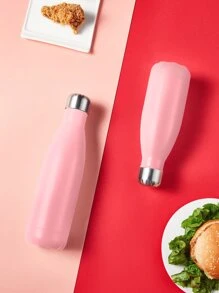 SHEIN Basic living 1pc Stainless Steel Insulated Bottle - Pink - View 2