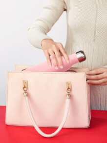 SHEIN Basic living 1pc Stainless Steel Insulated Bottle - Pink - View 3