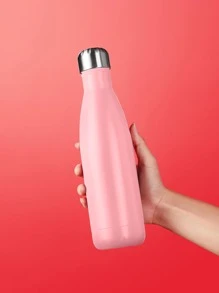 SHEIN Basic living 1pc Stainless Steel Insulated Bottle - Pink - View 6
