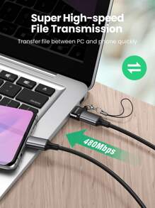 UGREEN USB Type C Adapter Type C To USB 2.0 Headphone Adapter USB Type C Converter Compatible With Galaxy S22 USB C Adapter Compatible With MacBook - Black - View 4