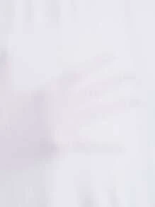 SHEIN LUNE Pocket Patched Batwing Sleeve Tee - White - View 7