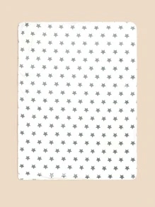 Baby Star Print Blanket - White - View 3