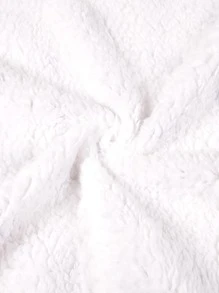 Baby Star Print Blanket - White - View 4