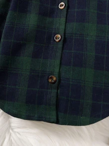 Baby Boy Plaid Bow Front Shirt - Multicolor - View 5