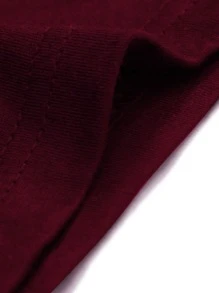 Manfinity Homme 男士撞色山圖案T恤 - 彩色 - 查看 4