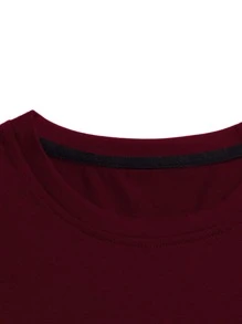 Manfinity Homme 男士撞色山圖案T恤 - 彩色 - 查看 6