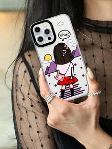 Funda para móvil con dibujos animados con estampado de niña - Multicolor - Ver 2