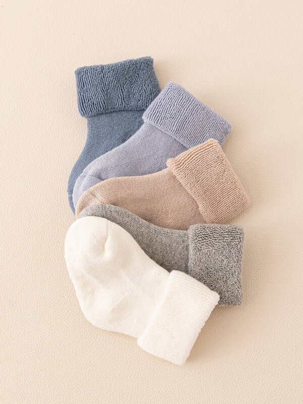 Baby 5pairs Solid Socks
