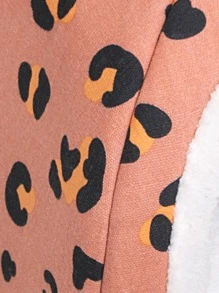 1入組豹紋印花寵物床 - 橘色 - 查看 4