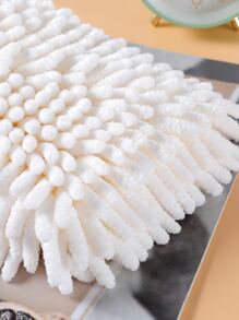 1pc Cartoon Cat Embroidered Washcloth - Beige - View 4