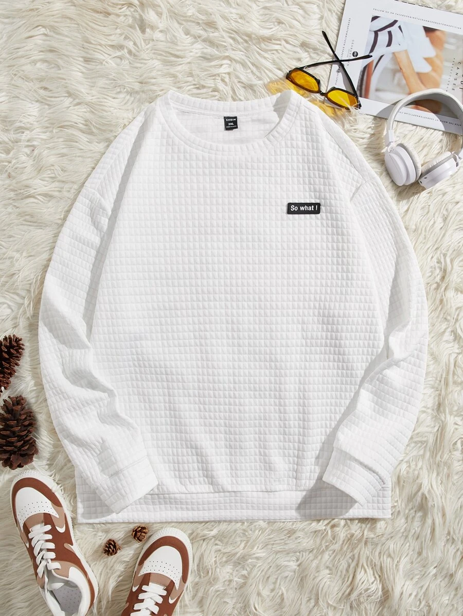 Rode modieuze sweatshirt heren Goedkope Feestwinkel