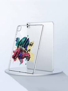 Funda compatible con iPad con estampado de letra - Multicolor - Ver 3