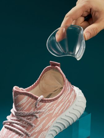 1 par Almohadillas para talón transparente